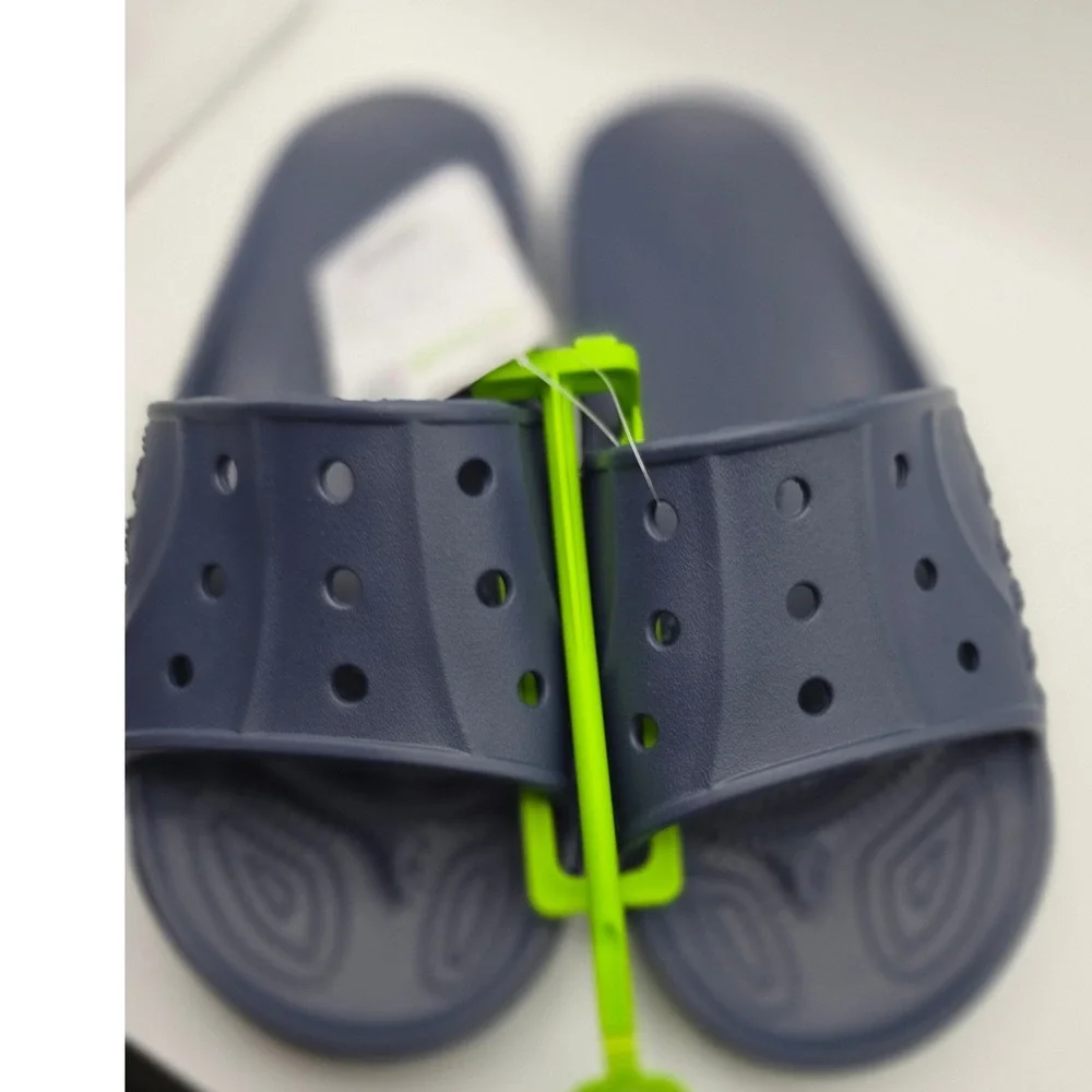Crocs Baya II Slide Navy Blue Sandals 208215-410 Mens 7 Womens 9 NEW